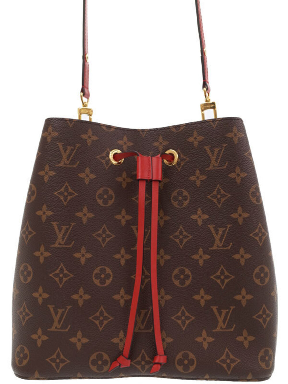Louis Vuitton Monogram NeoNoe Shoulder Bag Canvas Leather Brown